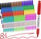 Permanent Markers Assorted Colors Set, 12 Colored Markers 84 Pack, Fine Point, Works on Wood, Plasticand Metal